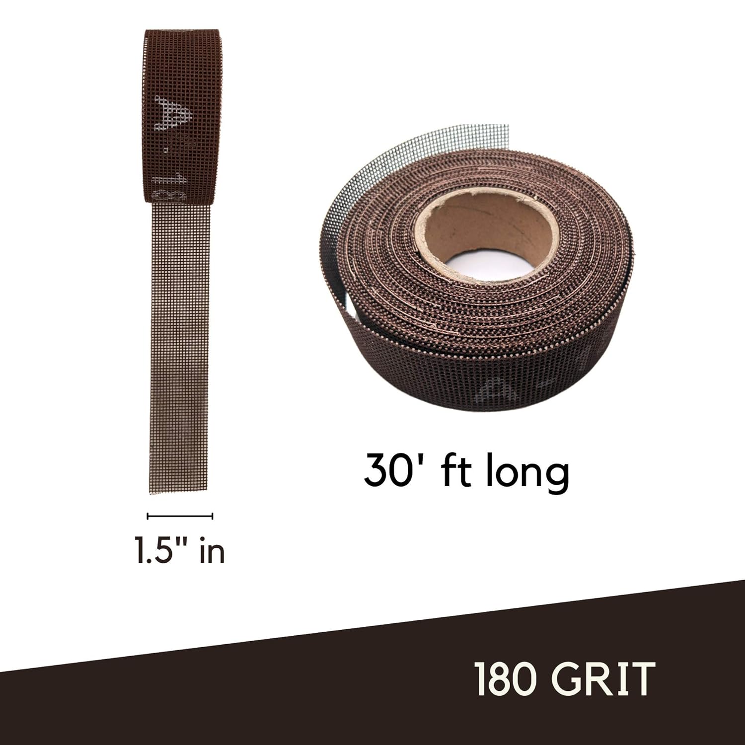 BRAND, CATEGORY, JET SWET, SANDING SHEETS, Jet Swet Plumber's Sanding Cloth | Open Mesh Double Sided Aluminum Oxide | 1.5inch in Wide, 30' Ft Long | 180 GRIT - 10 Yd 3010