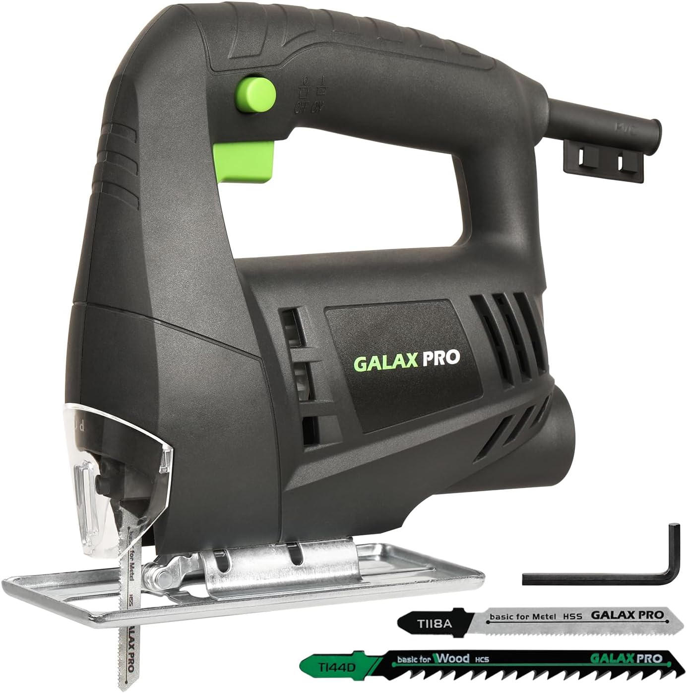 BRAND, CATEGORY, GALAX PRO, RANDOM-ORBIT SANDERS, GALAX PRO 280W 13000OPM Max 6 Variable Speeds Orbital Sander with 15Pcs Sanding Discs, 5” electric Sander with Dust Collector,3.3Amp Jig Saw, 3000 RPM No Load Speed Jigsaw