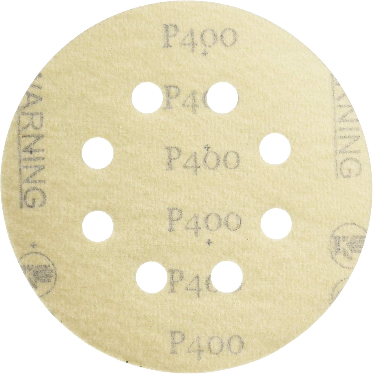 BRAND, CATEGORY, HOOK & LOOP DISCS, KAREBAC, K3-585-220 GoldStearated Aluminum Oxide220 Grit Dustless Hook & Loop Sanding Discs with 5"x8 Hole (50 Pack), Gold