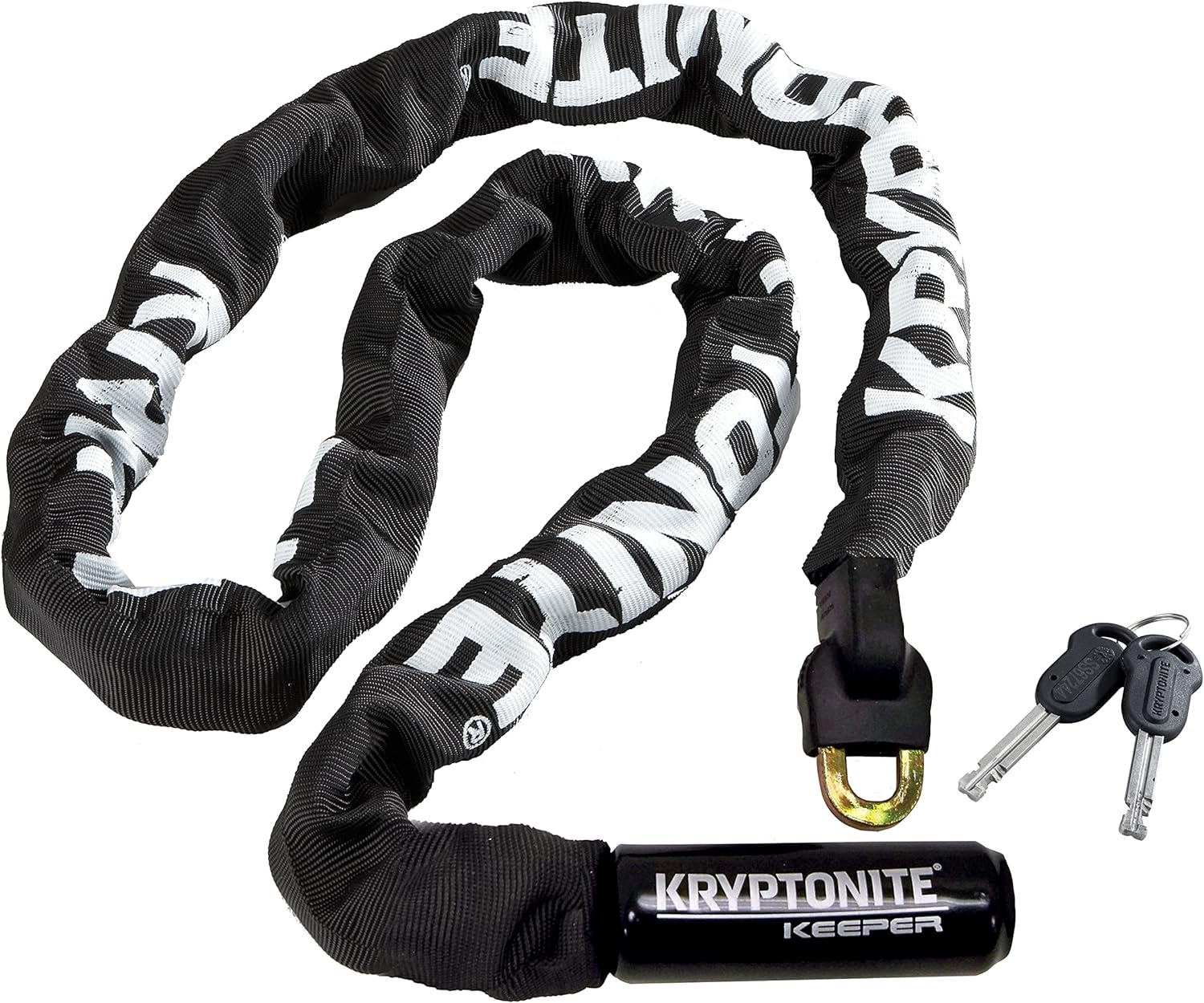 BRAND, CATEGORY, CHAIN LOCKS, KRYPTONITE, Kryptonite Keeper 712 Bike Chain Lock, 4 Feet Long Heavy Duty Anti-Theft Bicycle Chain Lock with Keys for Bike, Motorcycle, Scooter, Bicycle, Door, Gate, Fence,Black