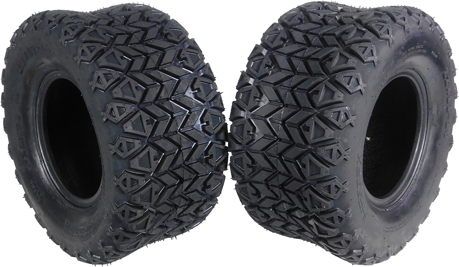 BRAND, CATEGORY, GOLF CART, MASSFX, MASSFX Golf Cart Tire Set - Two Front 22x11-10 - 4 Ply Rating - 12MM Tread Depth - 22x11x10 (Two Pack)