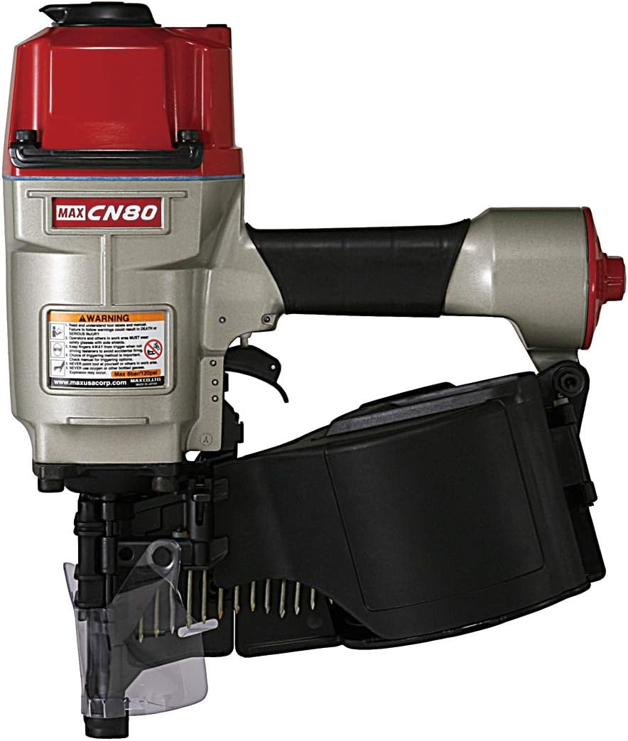 BRAND, CATEGORY, FINISH NAILERS, MAX USA CORP., Max CN80 Pallet Coil Nailer