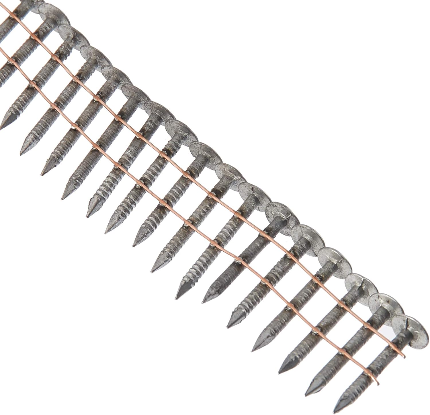 BRAND, CATEGORY, METABO HPT, ROOFING NAILS, Metabo HPT 12131HPT High Wire Coil Roofing Nails, 1-1/4" x .120", Electro-Galvanized, Ring Shank, Fits Hitachi Power Tools/Metabo HPT NV45AB2 Roofing Nailers | 7,200 Pack