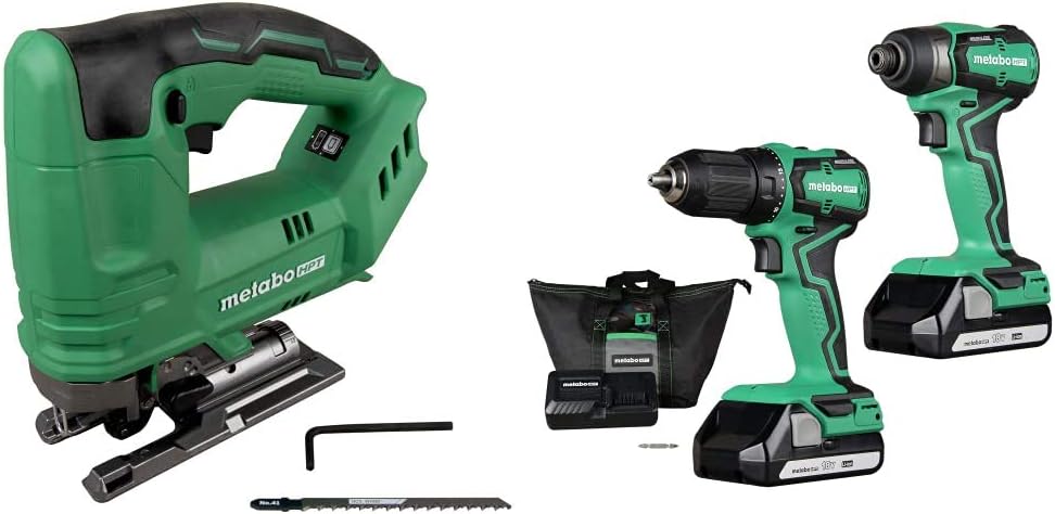 BRAND, CATEGORY, JIG SAWS, METABO HPT, Metabo HPT 18V Jig Saw (Tool Only) w/Cordless Pin Nailer Kit