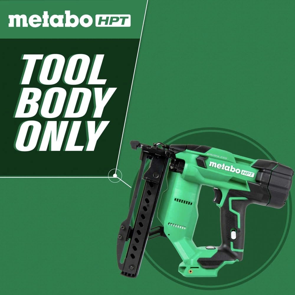 BRAND, CATEGORY, FINISH STAPLERS, METABO HPT, Metabo HPT 18V MultiVolt™ Cordless Stapler | Tool Only - No Battery | 1/4-Inch 18-Ga Narrow Crown | Accepts 1/2-Inch up to 1-1/2-Inch 18-Ga 1/4-Inch Staples | N1804DAQ4