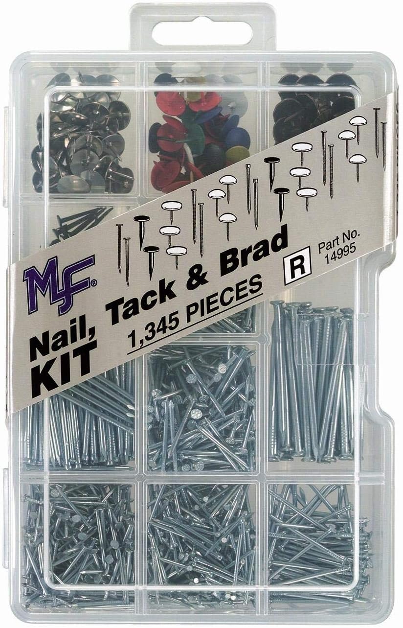 BRAND, CATEGORY, FINISH NAILS, MIDWEST FASTENER, Midwest Fastener 14995 Corp Nail, Tack & Brad Assortment Kit