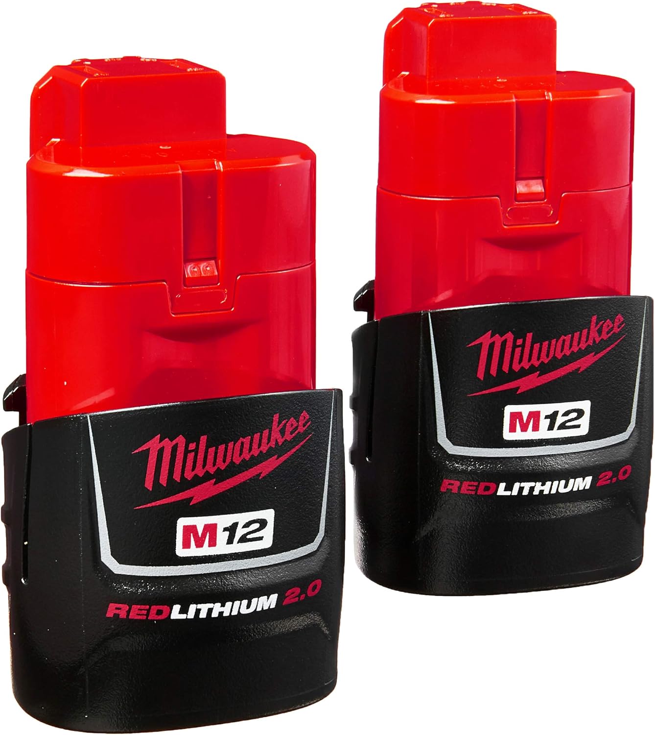 BATTERY PACKS, BRAND, CATEGORY, MILWAUKEE, Milwaukee (2-Pack) 48-11-2420 M12 REDLITHIUM 2.0 Compact Battery Packs