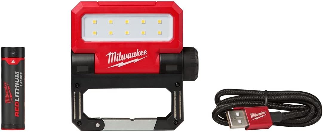 BRAND, CATEGORY, FLOOD & SECURITY LIGHTS, MILWAUKEE, Milwaukee 2114-21 USB Rechargeable Rover Pivo