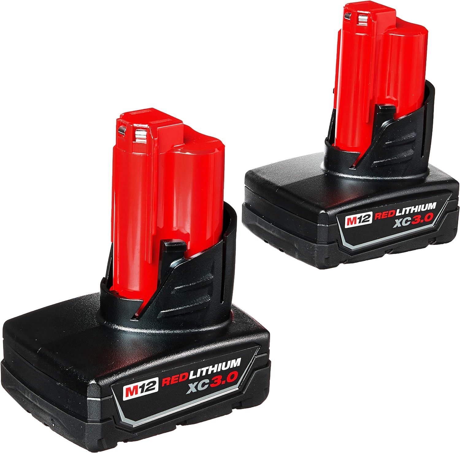 BATTERY PACKS, BRAND, CATEGORY, MILWAUKEE, Milwaukee 48-11-2412 Twin Pack of 3.0 Amp Hour Extended Capacity 12V Lithium Ion Batteries