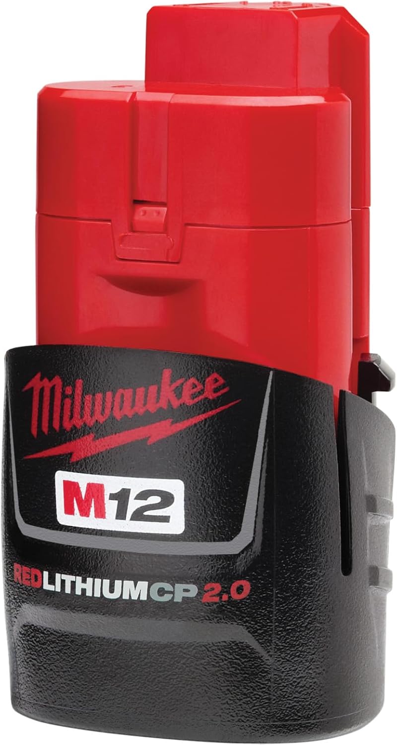 BATTERY PACKS, BRAND, CATEGORY, MILWAUKEE, Milwaukee 48-11-2420 M12 REDLITHIUM 2.0 Compact Battery Pack (1-Pack)