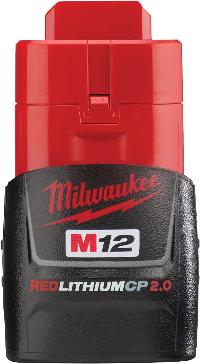 BATTERY PACKS, BRAND, CATEGORY, MILWAUKEE, Milwaukee 48-11-2420 M12 REDLITHIUM 2.0 Compact Battery Pack (1-Pack)