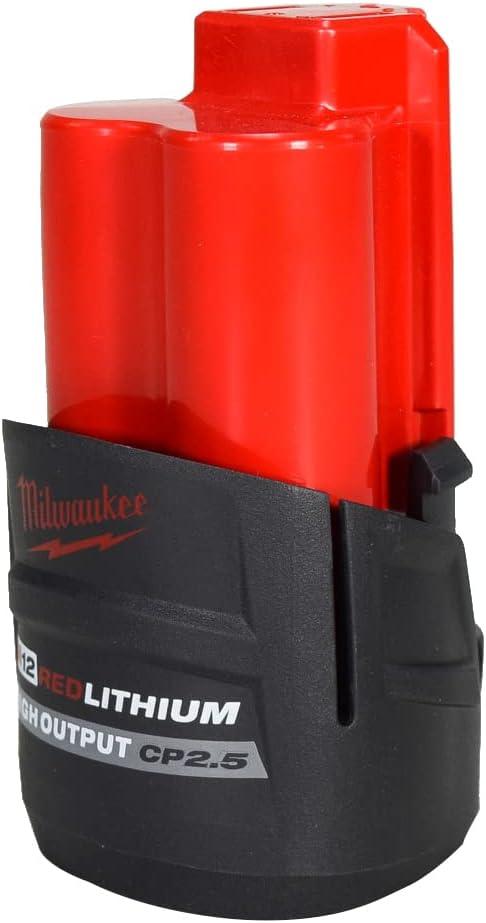 BATTERY PACKS, BRAND, CATEGORY, MILWAUKEE, Milwaukee 48-11-2425 12V Lithium-Ion Hight Output CP2.5Ah Battery 2 Pack