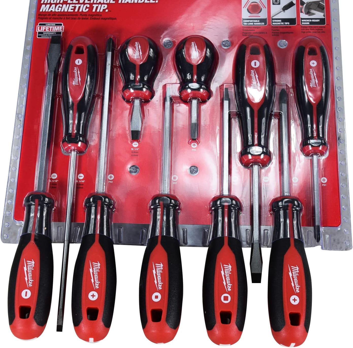 BRAND, CATEGORY, MILWAUKEE, SCREWDRIVER SETS, Milwaukee 48-22-2710 10 Piece Screwdriver Set