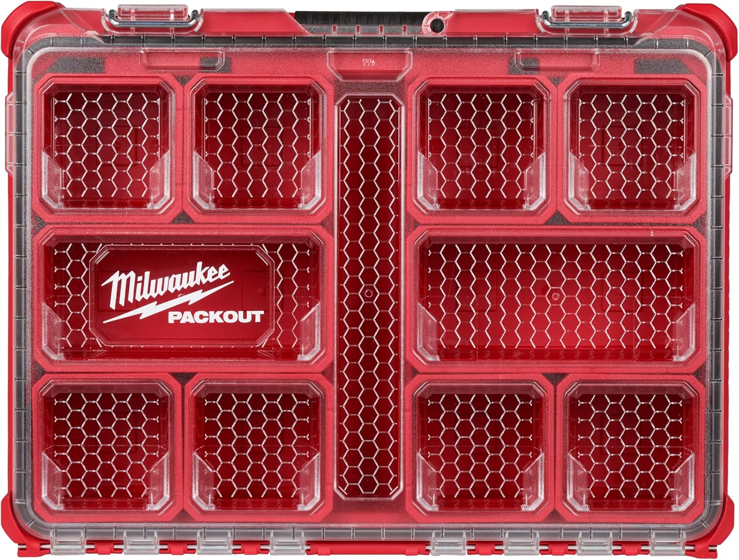 BRAND, CATEGORY, MILWAUKEE, TOOL BOXES, Milwaukee 48-22-8430 Packout, 10 Compartment, Small Parts Organizer