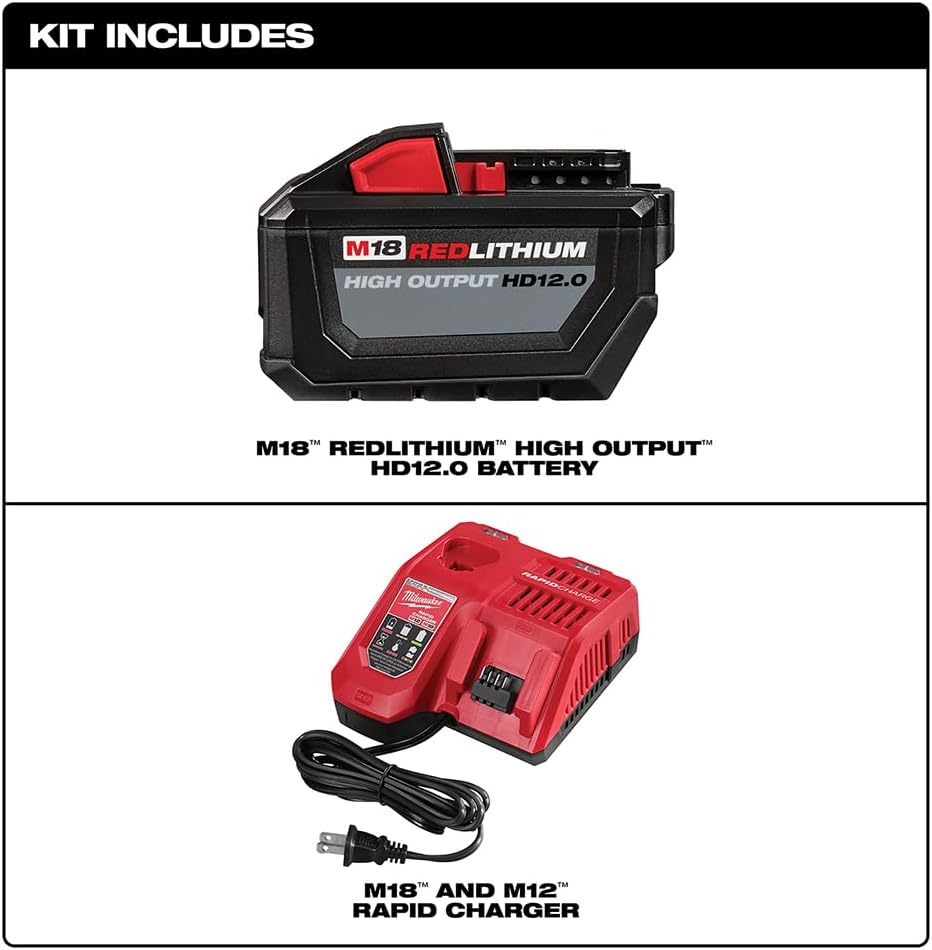 BRAND, CATEGORY, COMBO KITS, MILWAUKEE, Milwaukee Electric Tools 48-59-1200 Red lithium High Output Starter Kit