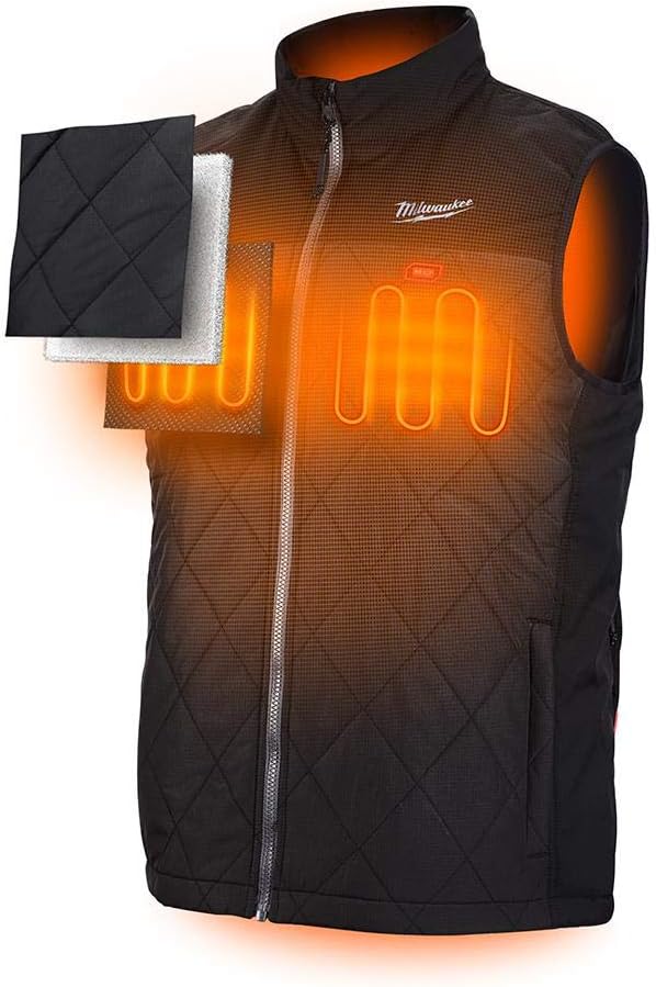 BRAND, CATEGORY, MILWAUKEE, VESTS, Milwaukee M12 Heated AXIS Vest Lithium-Ion Mens Vest Only