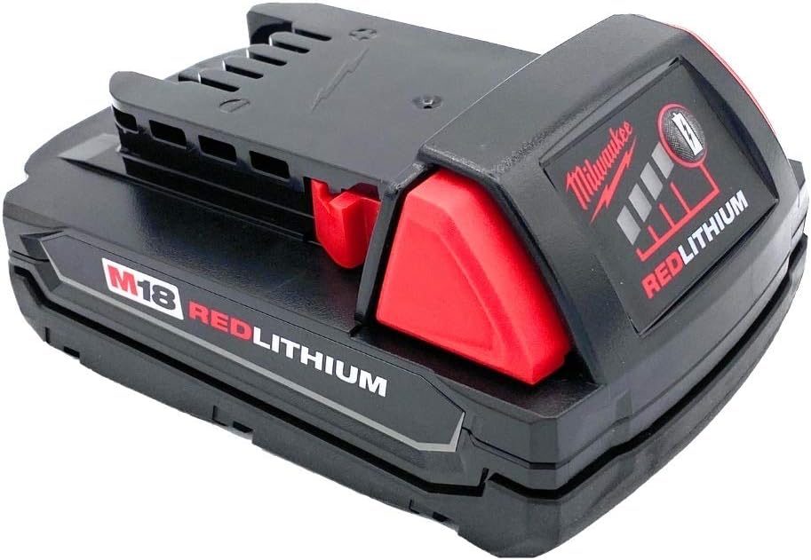 BATTERY PACKS, BRAND, CATEGORY, MILWAUKEE, Milwaukee M18 1.5 Ah 18V Red Lithium Ion Battery 48.11.1815 for Impact Drill