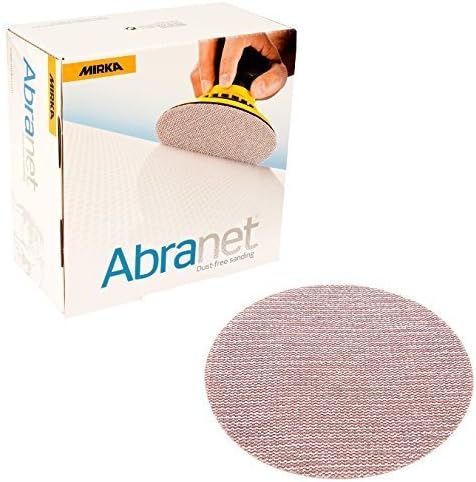 BRAND, CATEGORY, HOOK & LOOP DISCS, MIRKA, Mirka 9A-232-180 5-Inch 180 Grit Mesh Abrasive Dust Free Sanding Discs, Box of 50 Discs by Mirka