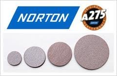 BRAND, CATEGORY, NORTON, PSA DISCS, Norton - A275 Champagne 31481 6 Inch PSA / Sticky No Hole Roll 80 Grit Sandin...