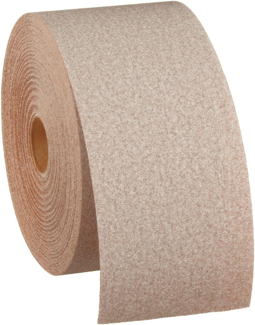 BRAND, CATEGORY, NORTON, SANDING ROLLS, Norton A275OP PSA Adhesive Sandpaper Roll, 120 Grit Sandpaper, Woodworking and Automotive Sand Paper, 2-3/4 Inch Wide, Continuous Roll of 30 Yards