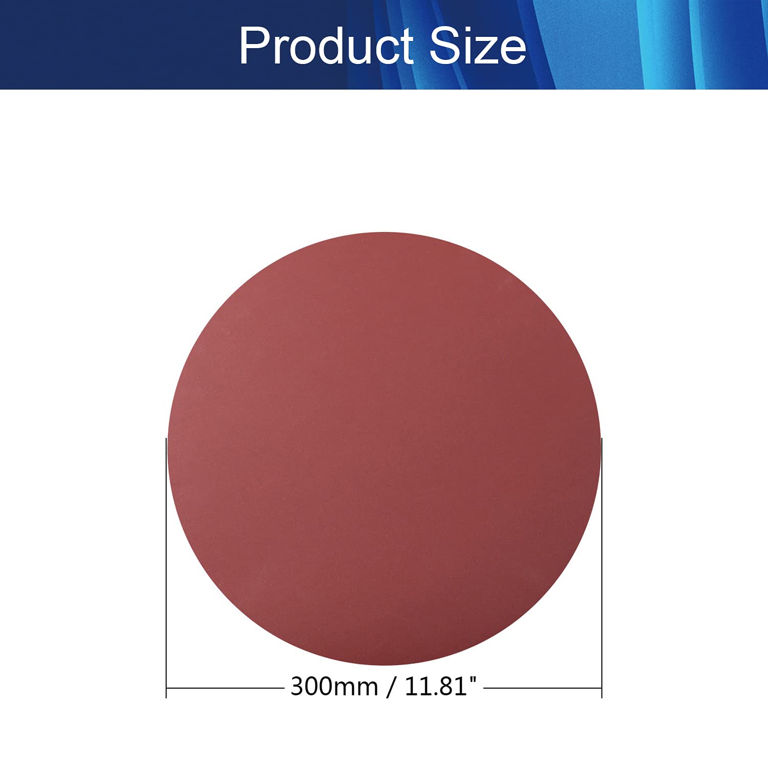 BRAND, CATEGORY, HEGEBECK, PSA DISCS, PSA Sanding Discs Self Stick Adhesive Back 12 Inch Aluminum Oxide Sandpaper 400 Grit for Wood Metal Polishing 2 Pcs