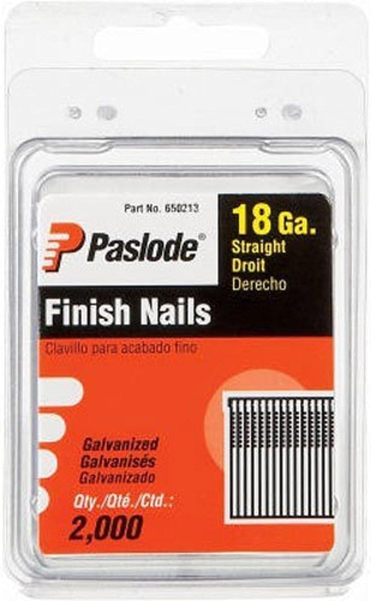 BRAD NAILS, BRAND, CATEGORY, PASLODE, Paslode 650212 1-Inch by 18 Gauge Galvanized Brad Nail (2,000 per Box)