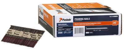 BRAND, CATEGORY, FRAMING NAILS, PASLODE, Paslode 650830 2500 Count Frame Nail - 3 x 0.131 in.