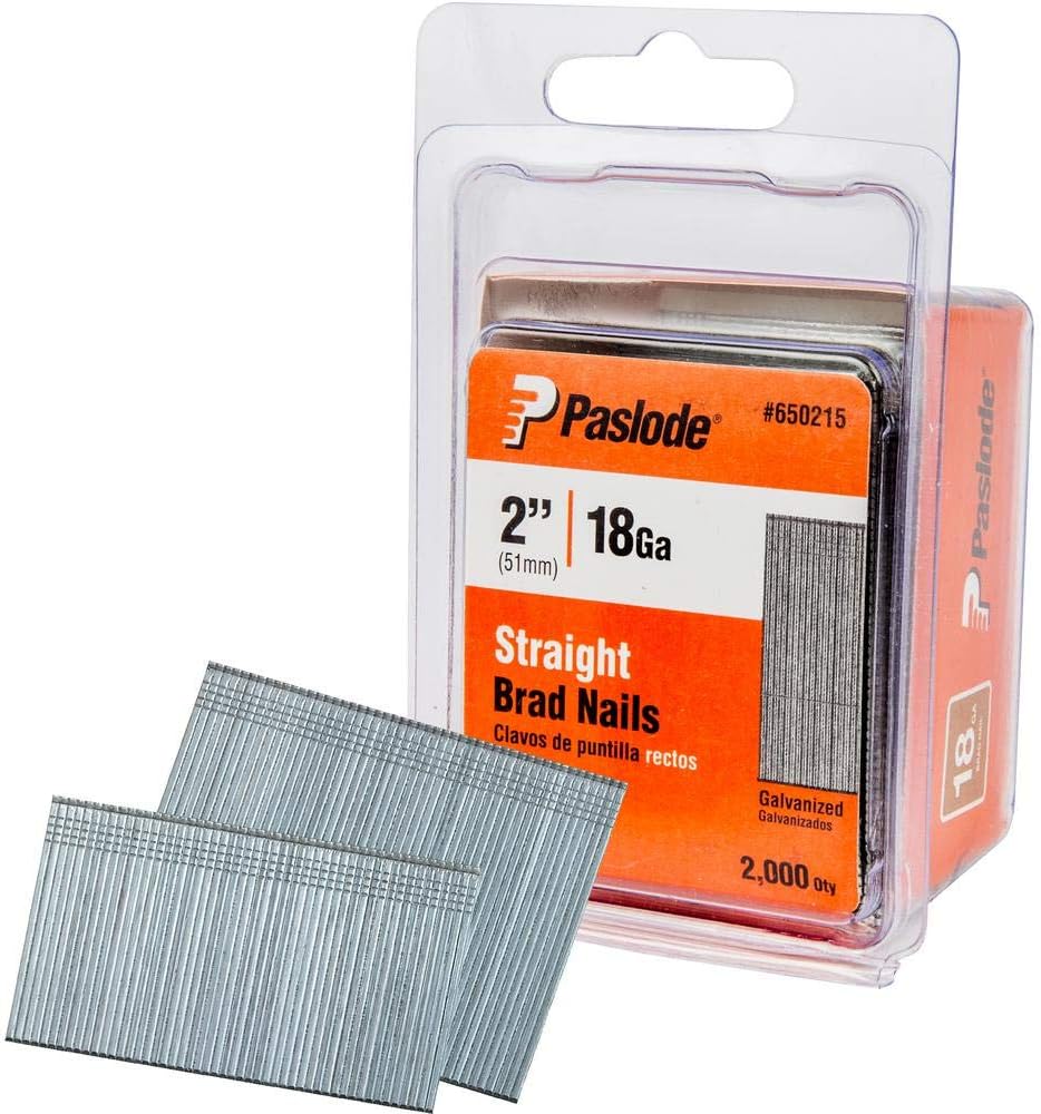 BRAD NAILS, BRAND, CATEGORY, PASLODE, Paslode, Brad Nail, 650215, 2 inch x 18 Gauge, 2,000 per Box