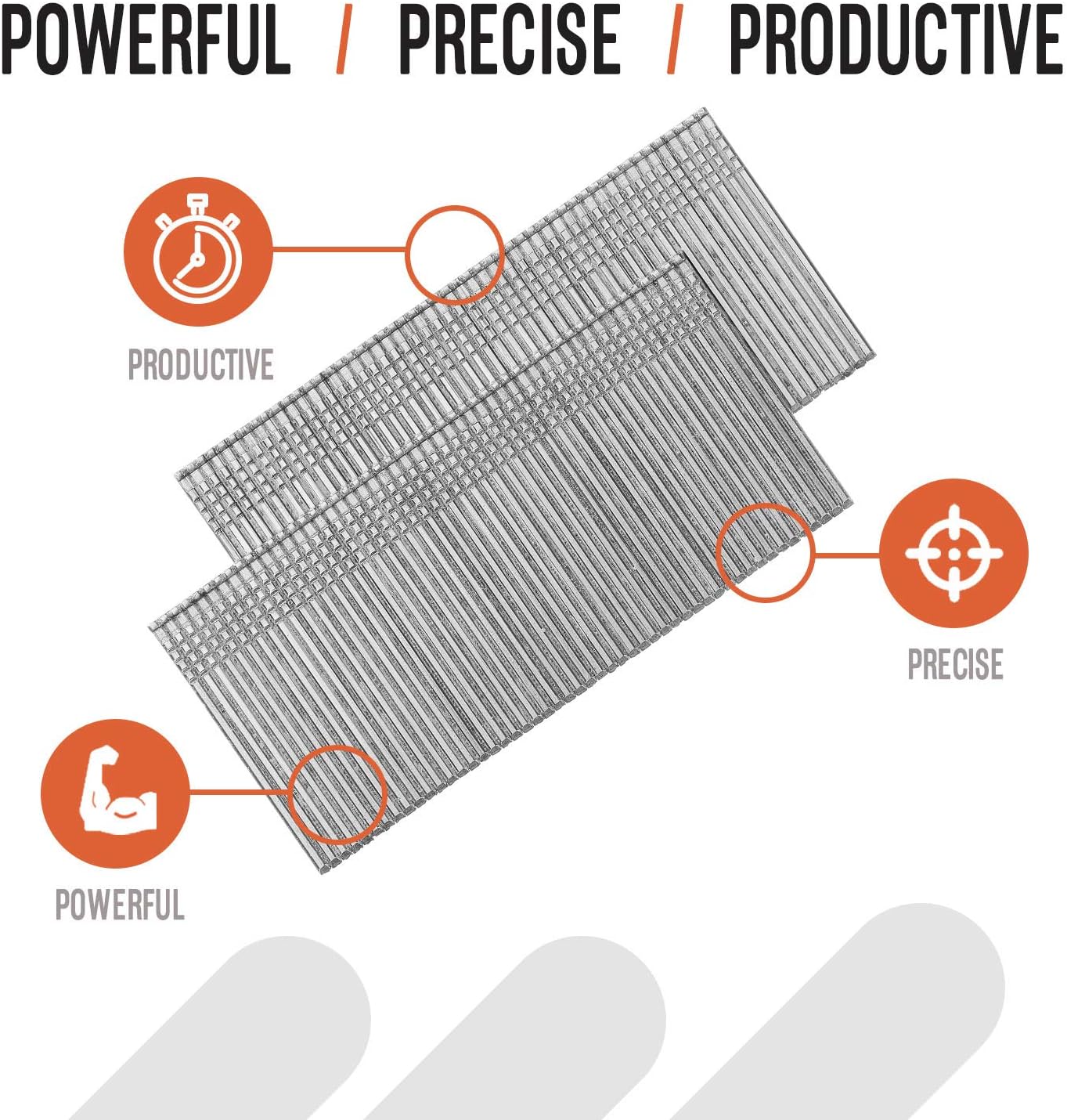 BRAND, CATEGORY, FINISH NAILS, PASLODE, Paslode, Finishing Nail, 650283, Straight, 16 Gauge, 2,000 per Box, 1 1/2 inch