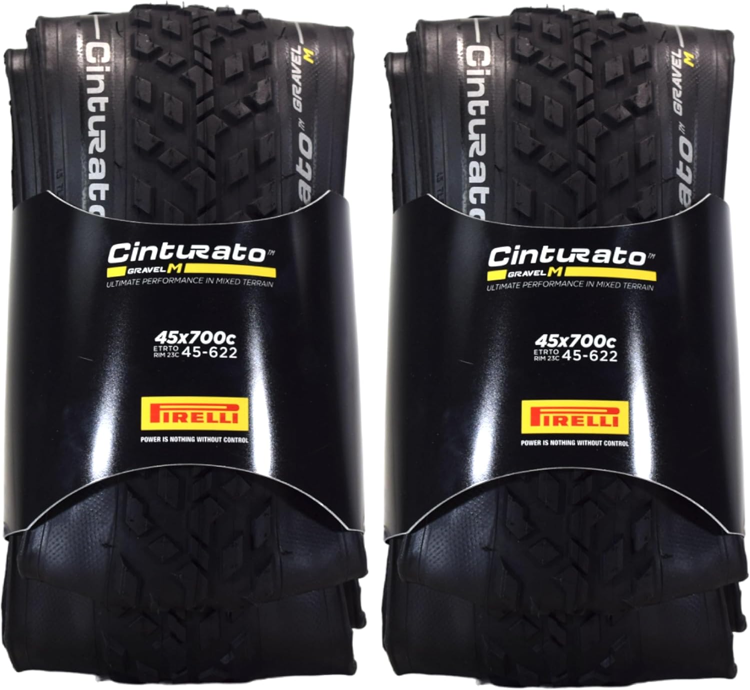 BRAND, CATEGORY, PIRELLI, TIRES, Pirelli Cinturato Gravel M 45-622 (700 x 45c) Gravel Bike Tire - Gravel-Specific Design for Varied Surfaces - SpeedGRIP Compound for Superior Performance