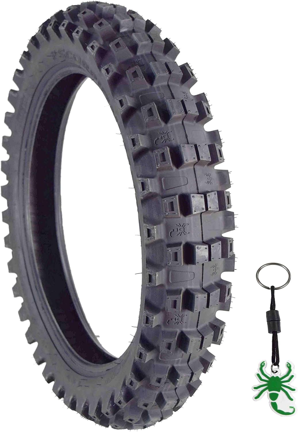 BRAND, CATEGORY, MOTOCROSS, PIRELLI, Pirelli Scorpion MX 32 Mid Hard 110/90-19 Rear Dirt Bike Tire with Keychain - Single