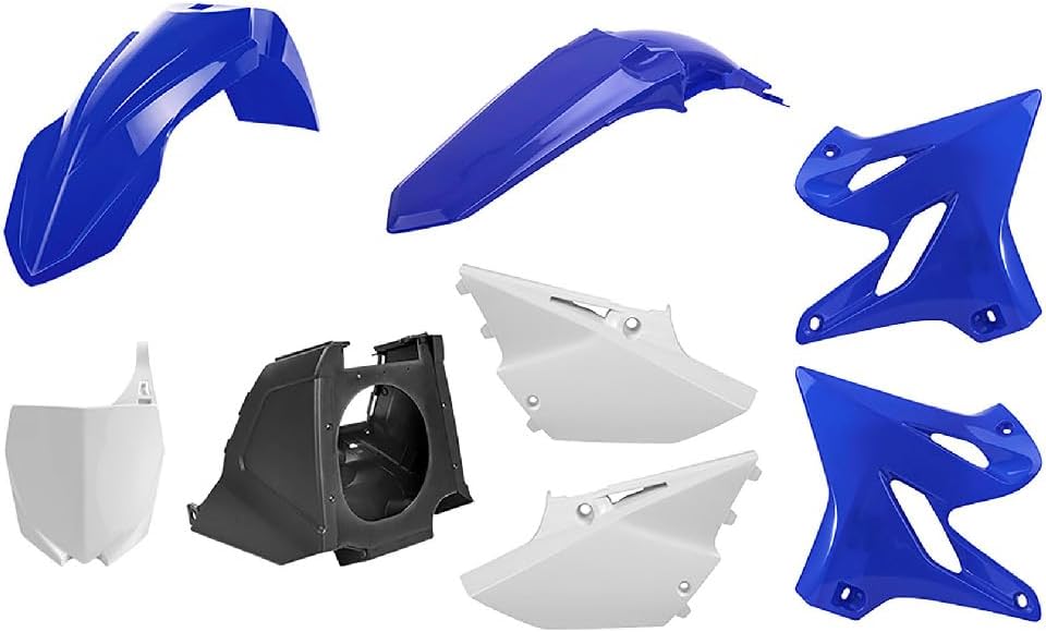 BODY KITS, BRAND, CATEGORY, POLISPORT, Polisport Full Plastic Kit for Yamaha YZ 125/250 (2002-2021) OEM Quality Restyling Kit with Superior Fit, Flexibility, and Durability (Blue)