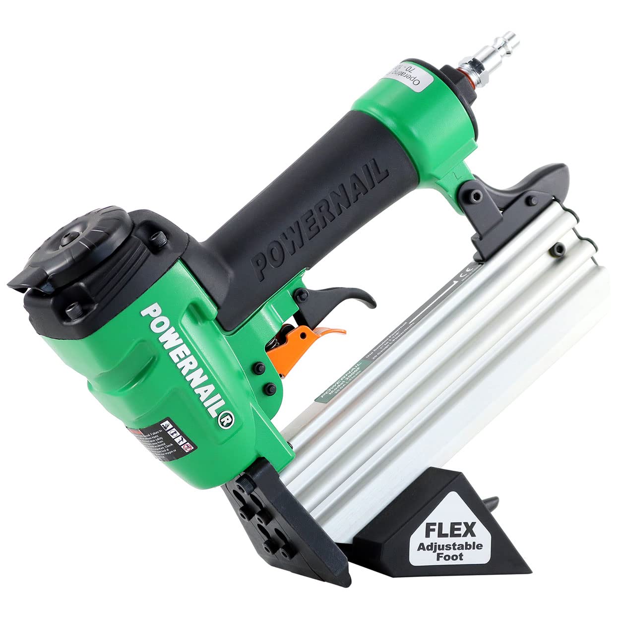 BRAND, CATEGORY, FLOORING NAILERS, POWERNAIL, Powernail 2000F Pneumatic 20 Gauge Trigger Pull L-Cleat Nailer for Engineered and Hardwood Flooring