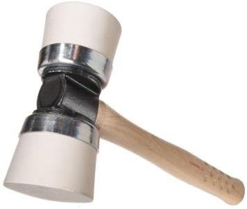 BRAND, CATEGORY, MALLETS, POWERNAIL, Powernail 3MIWW Double Capped White Rubber Flooring Mallet