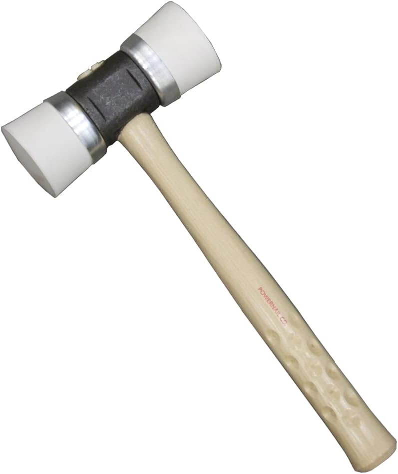 BRAND, CATEGORY, MALLETS, POWERNAIL, Powernail 5MIWW Double Capped White Rubber Flooring Mallet