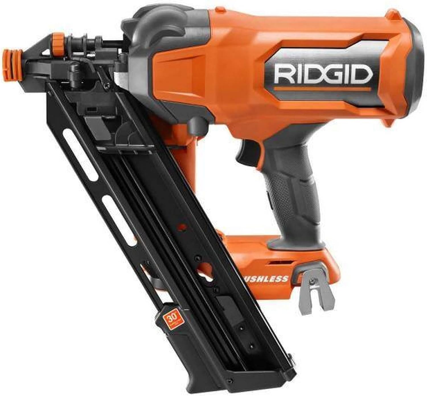 BRAND, CATEGORY, FRAMING NAILERS, RIDGID, RIDGID 18V Brushless Cordless 30-Degree 3-1/2 in. Framing Nailer (Tool Only) R09895B