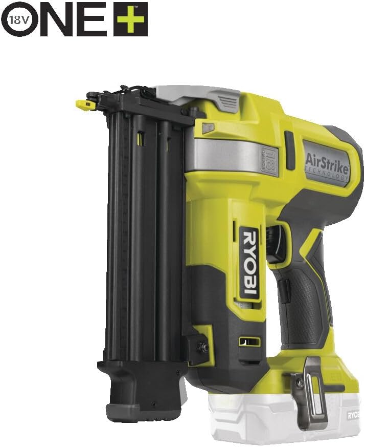 BRAD NAILERS, BRAND, CATEGORY, RYOBI, RYOBI - 18G ONE+ 18G Compressed Air Nailer for Pulling Nails from 15 to 50 mm Without Compressor or Gas Cartridge - Release System (Battery and Charger not Included) - R18GN18-0