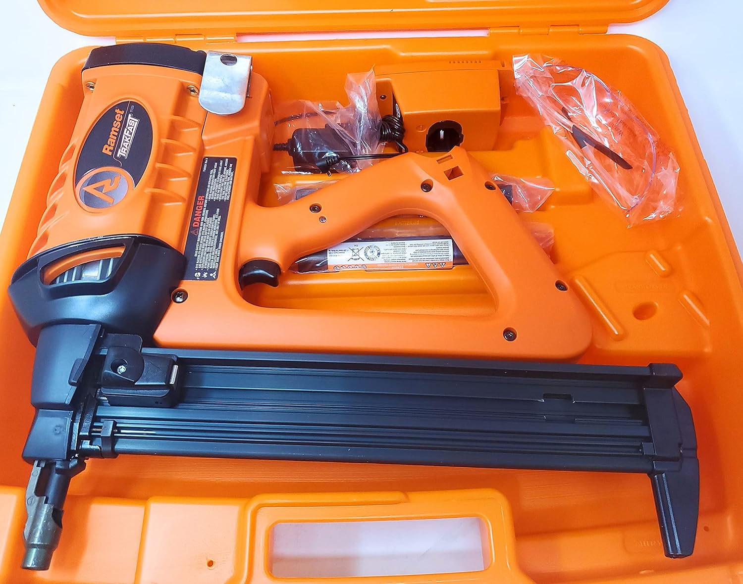 BRAND, CATEGORY, FRAMING NAILERS, RAMSET, Ramset Trakfast TF1200 Gas Actuated Tool Nailer Kit For Metal Framing