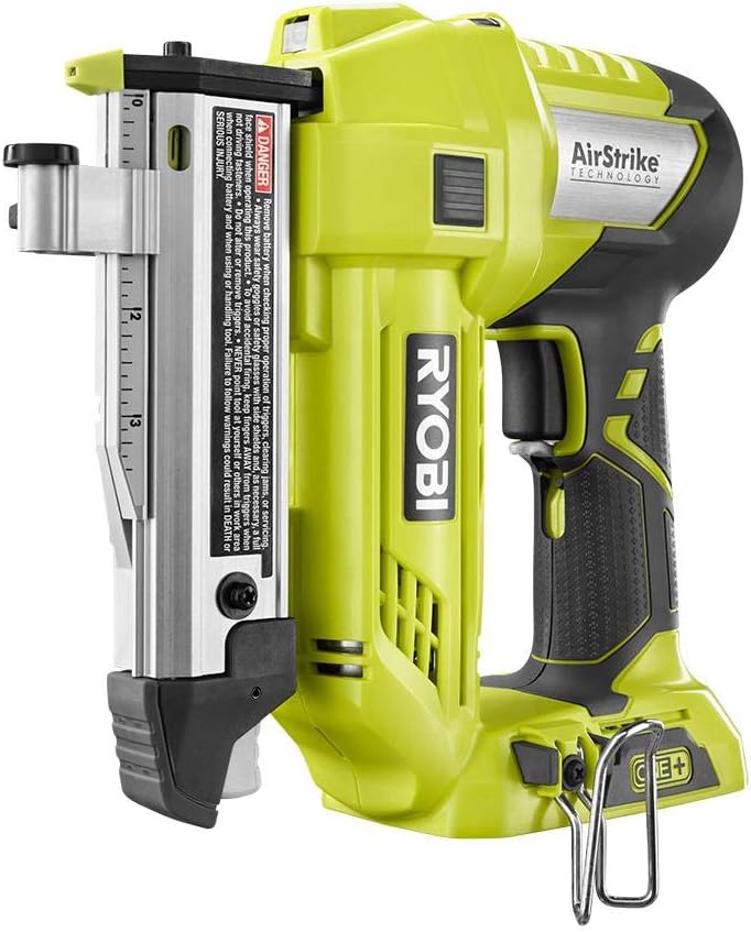 BRAND, CATEGORY, FINISH NAILERS, RYOBI, Ryobi 18-Volt ONE+ Lithium-Ion Cordless AirStrike 23-Gauge 1-3/8 inch Headless Pin Nailer (Tool Only)