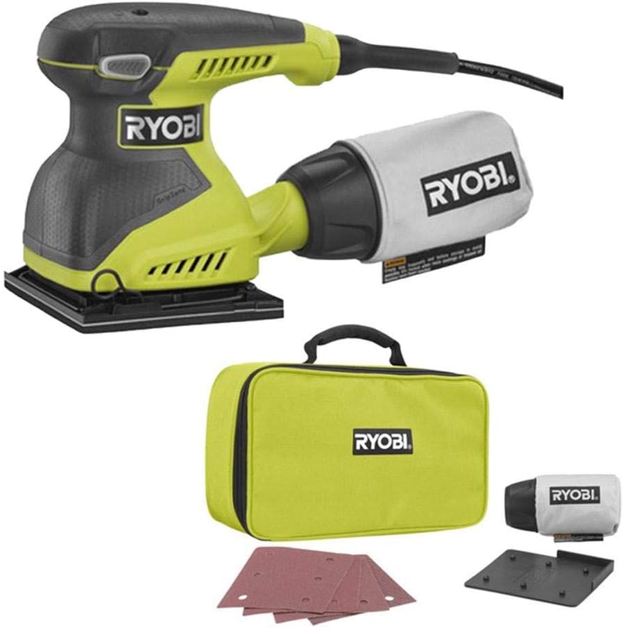 BRAND, CATEGORY, RENEWED, SHEET SANDERS, Ryobi ZRS652DGK 1/4 in.-Sheet Pad Sander (Renewed)