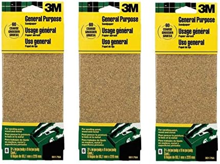 3M, 3M, BRAND, CATEGORY, SANDING SHEETS, SANDPAPR COURS3-2/3X9PK6