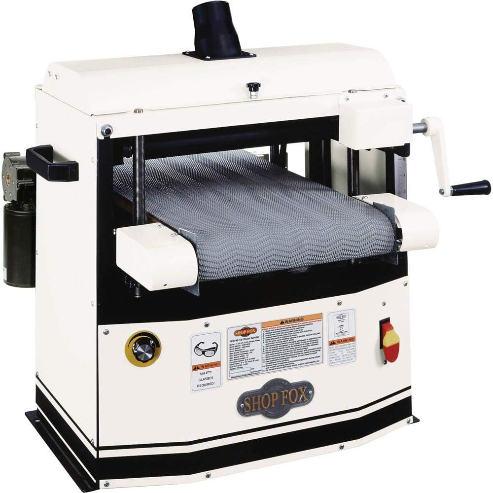 BRAND, CATEGORY, DRUM SANDERS, SHOP FOX, SHOP FOX W1740 12-Inch Drum Sander