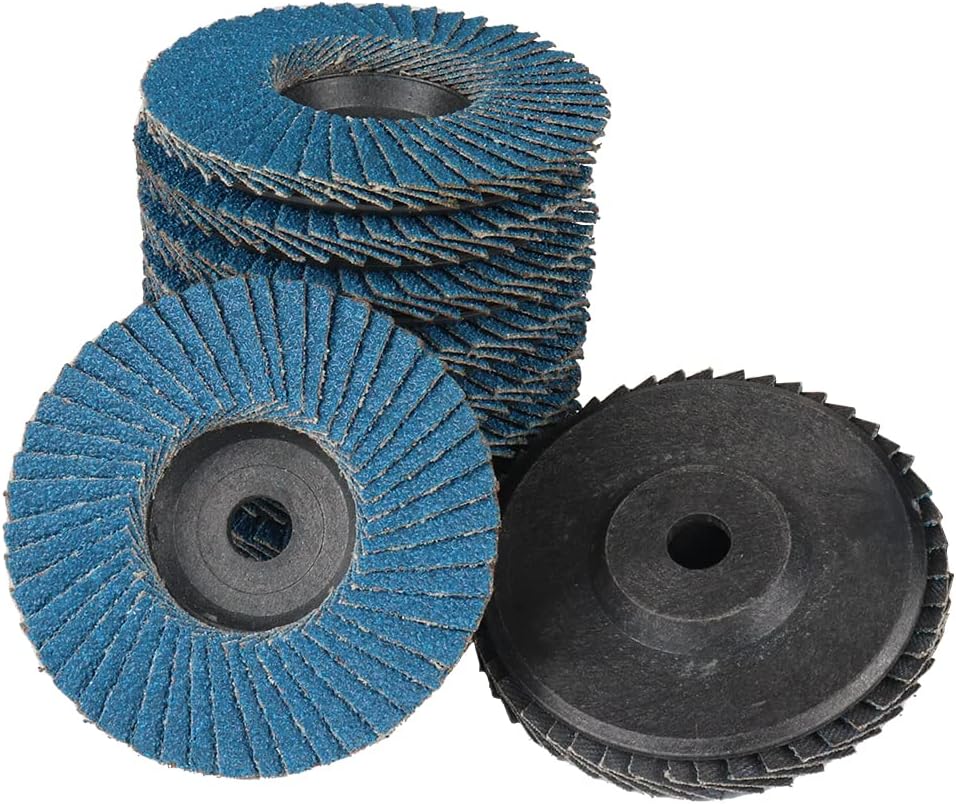 BRAND, CATEGORY, FLAP DISCS, SI FANG, SI FANG 3 Inch Flap Disc Abrasive Grinding Wheels 60 Grit 3" x 3/8" Arbor Premium Zirconia Aluminum Flap Sanding Disc for Mini Angle Grinder Cordless Die Grinder, High Density Flap Wheel (10pcs)