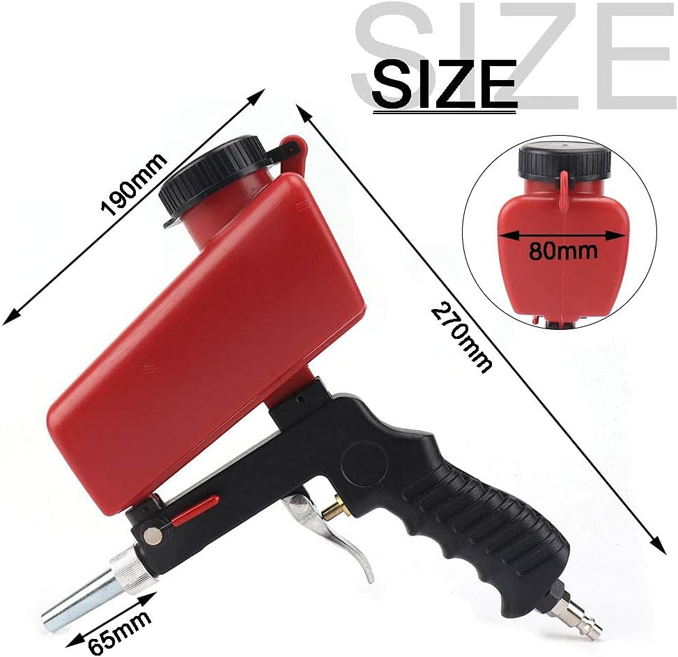 BRAND, CATEGORY, SAND BLASTERS, SI FANG, SI FANG Premium Sandblaster Sand Blaster Gun Kit,Hand Held Sand Blasting Spray Gun Adjustable Media Flow Valve,Sand Blasting Spray Tool for Air Compressor