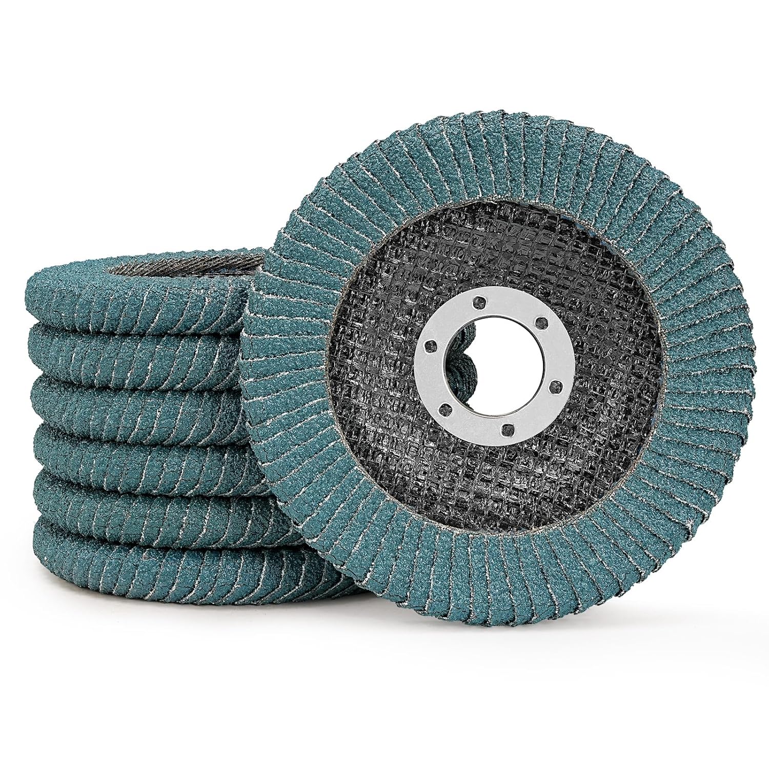 BRAND, CATEGORY, FLAP DISCS, SI FANG, SI FANG Premium Zirconia Curved Flap Discs 4 1/2 Inch Sanding Disc for Angle Grinder, Radial Grinding Wheel for Wood Metal Round Corner Edge Contour Welding (5Pcs 60 Grit)