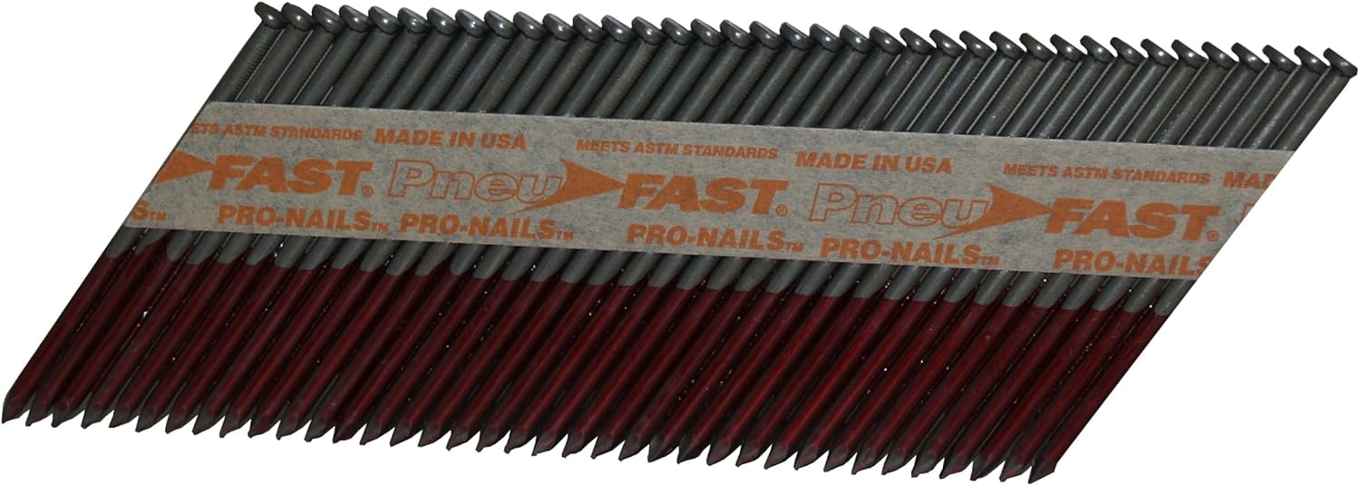 BRAND, CATEGORY, FRAMING NAILS, PNEU-FAST, SP8D 2-3/8-by-0.113-Inch Clipped Head Nail for 30-33 Degree Nailers, 5000-Count