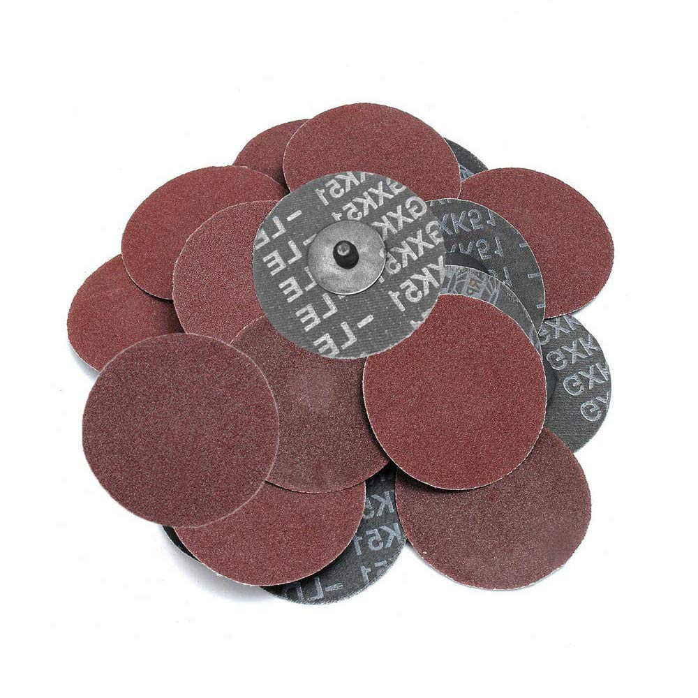 BRAND, CATEGORY, GRINDING DISCS, SAIPOR, Saiper 35pcs 3 Inch 80 Grit Sanding Discs Roll Lock Aluminium Oxide Sanding and Grinding Discs for Surface Prep Strip Grind Polish Finish Burr Rust Paint Removal