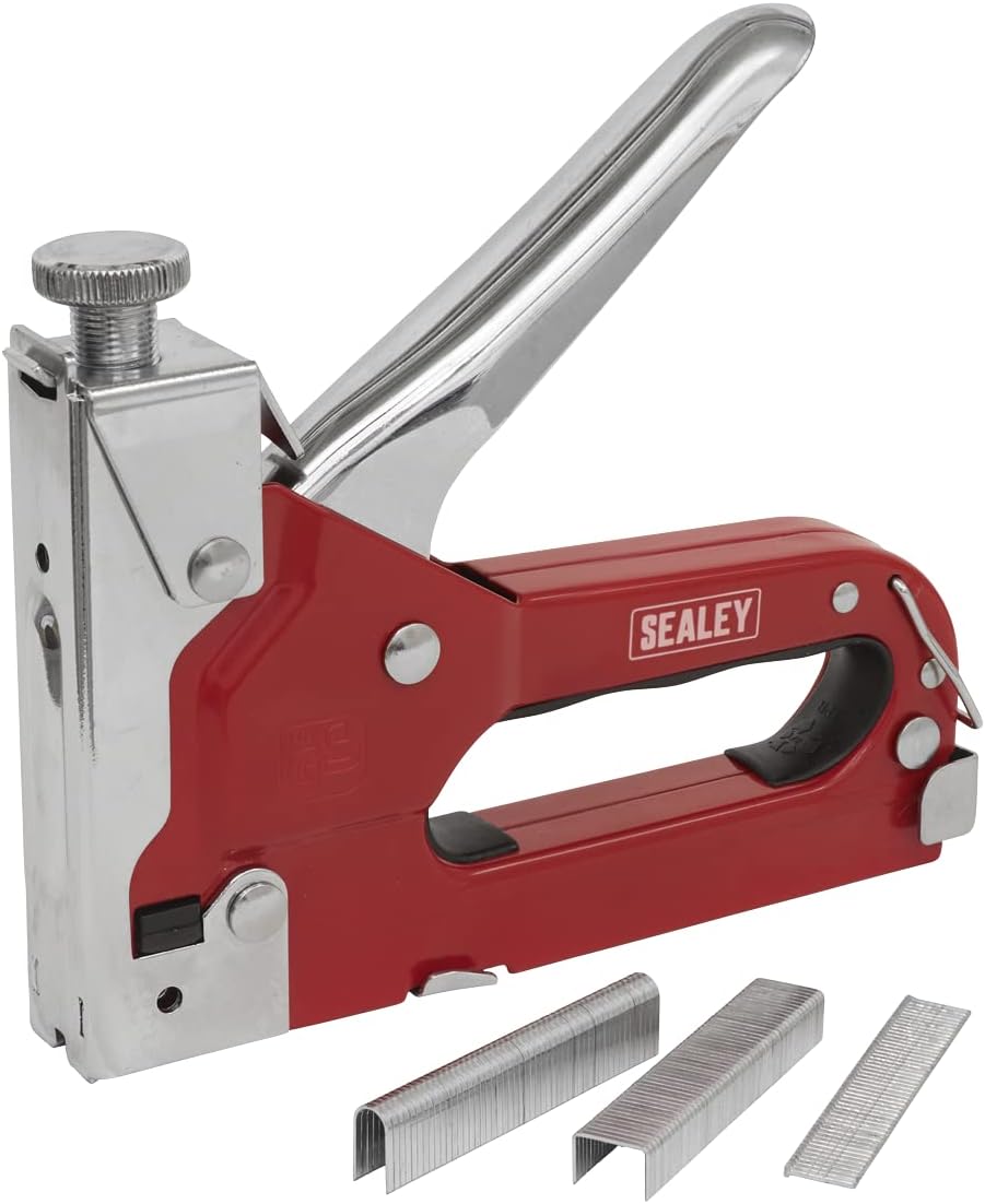 BRAND, CATEGORY, SEALEY, STAPLERS & TACKERS, Sealey Ak7061 Staple and Nail Gun Heavy-Duty 4-14Mm