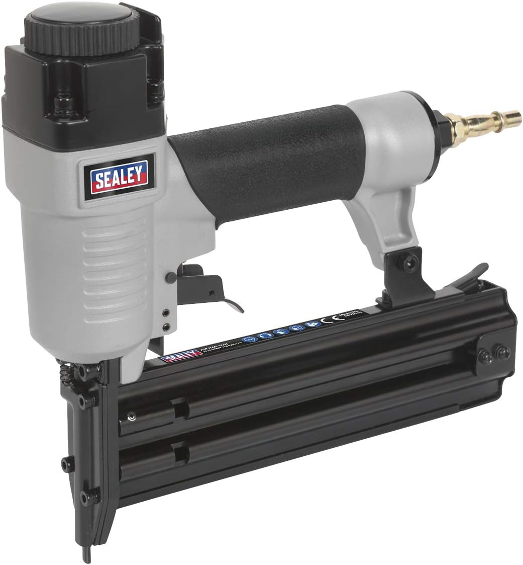 BRAD NAILERS, BRAND, CATEGORY, SEALEY, Sealey SA791 Air Nail Gun, 15mm-50mm Capacity, 286mm x 273mm x 76mm