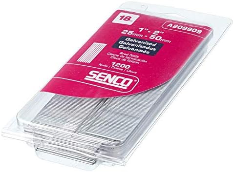 BRAD NAILS, BRAND, CATEGORY, SENCO, Senco A209909 18-Gauge-by-1-2-Inch Electro Galvanized Variety Pack Brads